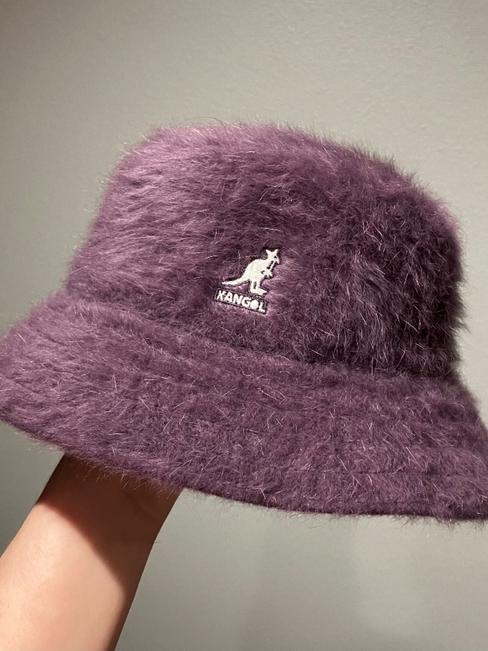 Kangol Purple Furgora Angora Bucket Hat